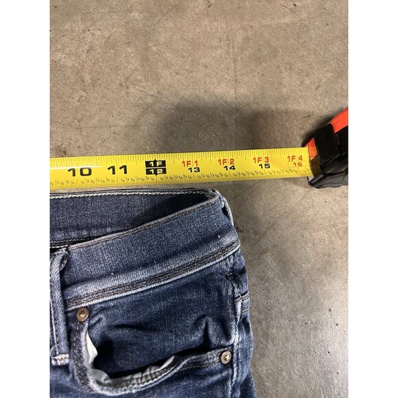 Mother Jeans Womens 28 Long Blue Flare Cruiser Dark Wash Partners Under Cover - Picture 10 of 16